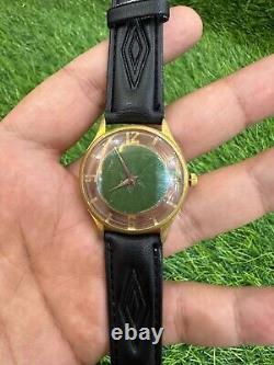 1940's Rare Vintage Art Deco Watch Skeleton Exhibition Swiss Manual 17 J 33mm