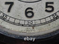 1940s Racine Gallet Military Watch WW II 15 Jewels Swiss Running Vintage Rare