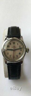 1942 Rare Vintage Oyster Raleigh Military Watch 15 Rubies Swiss Great Britain