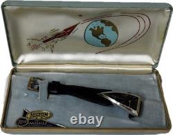 1950's Hilton Missile Unisex Dress Watch with Original Box & Tag RARE Swiss
