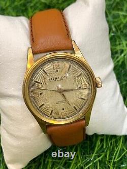 1950's Vintage Hislon Watch 17 Rubis Super Rare Luxury Manual 34mm Swiss Made