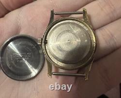 1950s Gruen Men's Swiss Gold 17j Calendar Watch Vintage Rare 510 Dial Self Wind