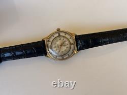 1950s Vintage Antecar Swiss Skeleton Art deco Watch Rare Exhibition manual 33mm