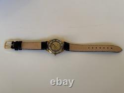 1950s Vintage Antecar Swiss Skeleton Art deco Watch Rare Exhibition manual 33mm