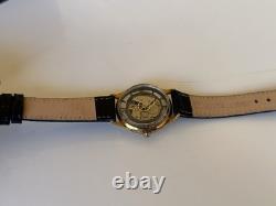 1950s Vintage Antecar Swiss Skeleton Art deco Watch Rare Exhibition manual 33mm