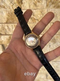 1950s Vintage Antecar Swiss Skeleton Art deco Watch Rare Exhibition manual 33mm