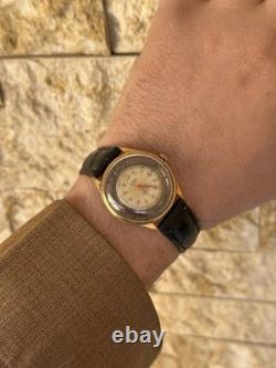 1950s Vintage Antecar Swiss Skeleton Art deco Watch Rare Exhibition manual 33mm