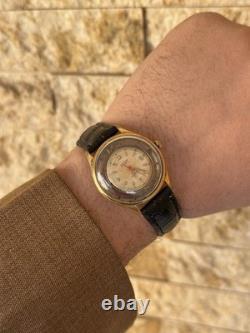 1950s Vintage Antecar Swiss Skeleton Art deco Watch Rare Exhibition manual 33mm