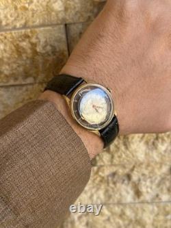 1950s Vintage Antecar Swiss Skeleton Art deco Watch Rare Exhibition manual 33mm