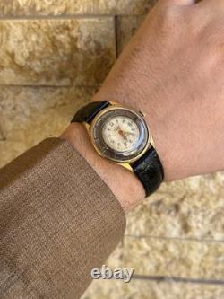 1950s Vintage Antecar Swiss Skeleton Art deco Watch Rare Exhibition manual 33mm