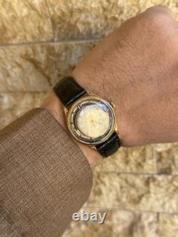 1950s Vintage Antecar Swiss Skeleton Art deco Watch Rare Exhibition manual 33mm