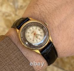 1950s Vintage Antecar Swiss Skeleton Art deco Watch Rare Exhibition manual 33mm