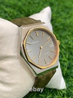 1950s Vintage Felca Mechanical Manual Watch 17 J Swiss Made 36mm Gents Very Rare