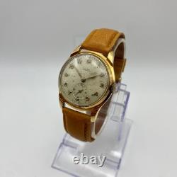 1950s Vintage Rare Liban Swiss Men's Antimagnetic Mechanical Watch Gold Tone