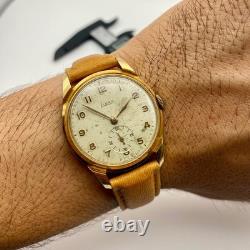 1950s Vintage Rare Liban Swiss Men's Antimagnetic Mechanical Watch Gold Tone