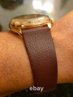 1960 Rare Vintage Swiss Jovial 17 Jewels With Real Real Gold Plated Bezel