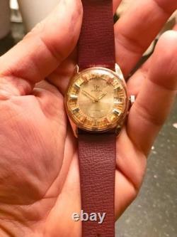 1960 Rare Vintage Swiss Jovial 17 Jewels With Real Real Gold Plated Bezel