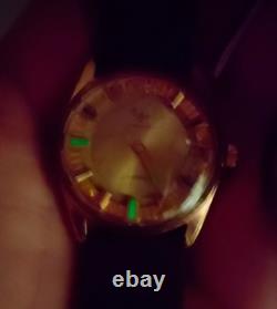 1960 Rare Vintage Swiss Jovial 17 Jewels With Real Real Gold Plated Bezel