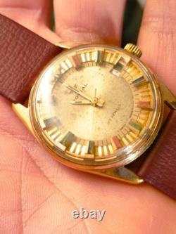 1960 Rare Vintage Swiss Jovial 17 Jewels With Real Real Gold Plated Bezel