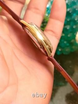 1960 Rare Vintage Swiss Jovial 17 Jewels With Real Real Gold Plated Bezel