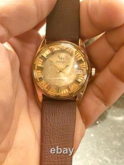 1960 Rare Vintage Swiss Jovial 17 Jewels With Real Real Gold Plated Bezel