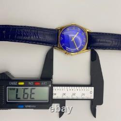 1960 Vintage RADIANT Watch Men's Stunning & Rare Blue Dial Swiss Made Mechanical