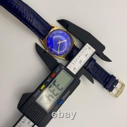 1960 Vintage RADIANT Watch Men's Stunning & Rare Blue Dial Swiss Made Mechanical