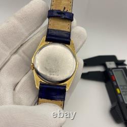 1960 Vintage RADIANT Watch Men's Stunning & Rare Blue Dial Swiss Made Mechanical
