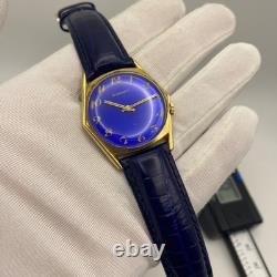 1960 Vintage RADIANT Watch Men's Stunning & Rare Blue Dial Swiss Made Mechanical