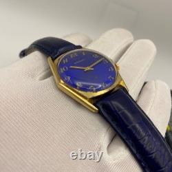1960 Vintage RADIANT Watch Men's Stunning & Rare Blue Dial Swiss Made Mechanical