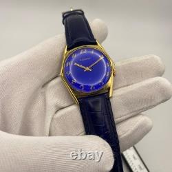1960 Vintage RADIANT Watch Men's Stunning & Rare Blue Dial Swiss Made Mechanical