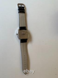 1960's Vintage Chateau Digital Jump Hour Swiss Watch Manual 43mm Black Dial Rare