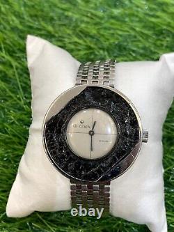 1960's Vintage De-coven Swiss Watch Ufo Unique Shape Manual Wind 41mm Men's Rare