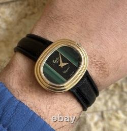 1960's Vintage Jupiter De Luxe Watch Rare Stone Textured Dial Swiss Manual 34mm