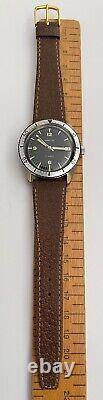 1960s Vintage Orvin Diver Watch Swiss Sears Roebuck and Co Heuer Black Beauty