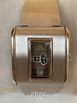 1970's Tenor-Dorly Jump Hour Automatic Swiss Vintage Men's Watch Space Age Rare
