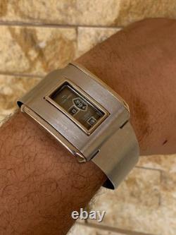 1970's Tenor-Dorly Jump Hour Automatic Swiss Vintage Men's Watch Space Age Rare