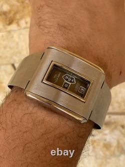 1970's Tenor-Dorly Jump Hour Automatic Swiss Vintage Men's Watch Space Age Rare