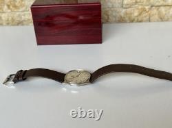 1970's Vintage Enicar Automatic Watch Date Squared Men's 34mm Ocean Pearl Rare