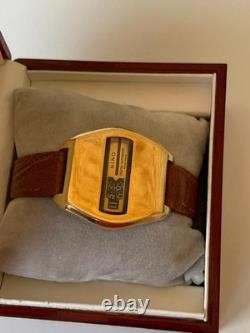 1970's Vintage Nino Jump Hour 25 J Swiss Automatic Watch Rare 40mm Gold Plated