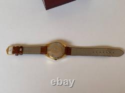 1970's Vintage Nino Jump Hour 25 J Swiss Automatic Watch Rare 40mm Gold Plated