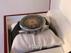 1970's Vintage Prefect Super De Luxe World Time Watch Date Men Rare 43mm Swiss