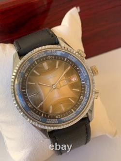 1970's Vintage Prefect Super De Luxe World Time Watch Date Men Rare 43mm Swiss