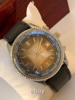 1970's Vintage Prefect Super De Luxe World Time Watch Date Men Rare 43mm Swiss