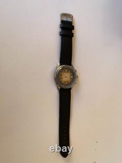 1970's Vintage Prefect Super De Luxe World Time Watch Date Men Rare 43mm Swiss