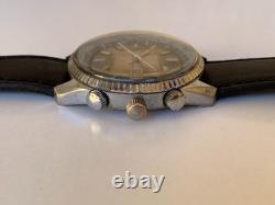 1970's Vintage Prefect Super De Luxe World Time Watch Date Men Rare 43mm Swiss