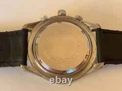 1970's Vintage Prefect Super De Luxe World Time Watch Date Men Rare 43mm Swiss