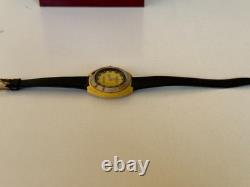 1970's Vintage Sandoz Watch Manual Wind Yellow 34mm 17 Jewels Swiss Made Rare