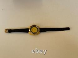 1970's Vintage Sandoz Watch Manual Wind Yellow 34mm 17 Jewels Swiss Made Rare