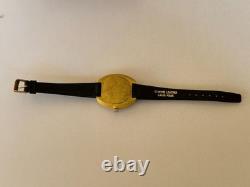 1970's Vintage Sandoz Watch Manual Wind Yellow 34mm 17 Jewels Swiss Made Rare